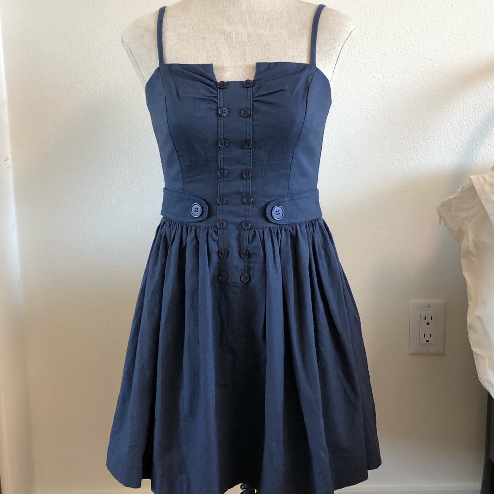 Ark & Co Button Fit and Flare Dress